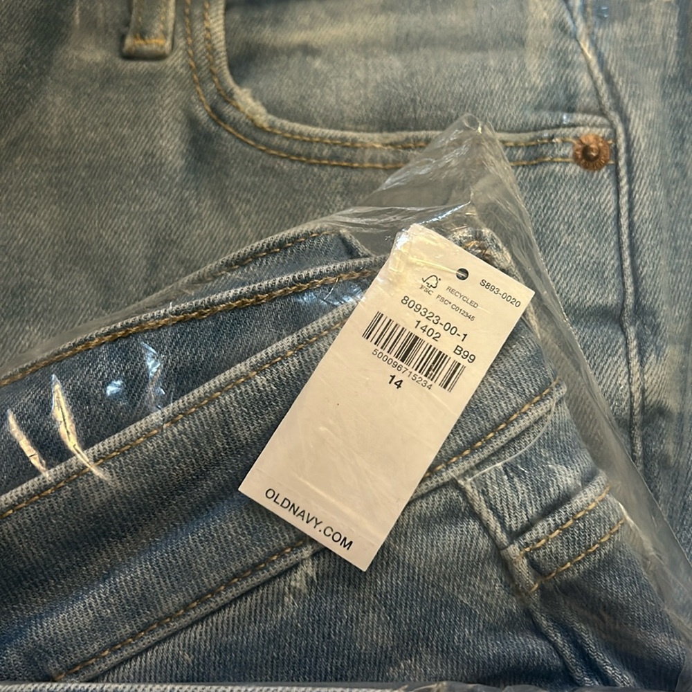 OLD NAVY ROCKSTAR SUPER SKINNY EXTRA HIGH RISE SECRET SMOOTH POCKETS JEANS SZ 14